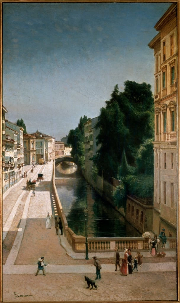 Vista del canale in via Senato a Milano - Palazzo Morando, Milano